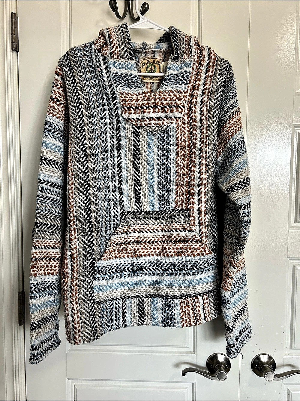 Daja Joe Women’s Multicolor Geometric Cowl Neck Knit Sweater